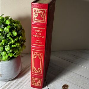 Jane Austen Pride & Prejudice Franklin Library Hardcover Book w Gold Foil Trim